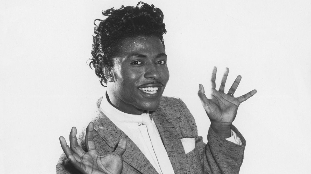 Musician Little Richard poses for a still in Los Angeles, California to promote the movie &quot;Don&#039;t Knock The Rock&quot; which was released in 1956.