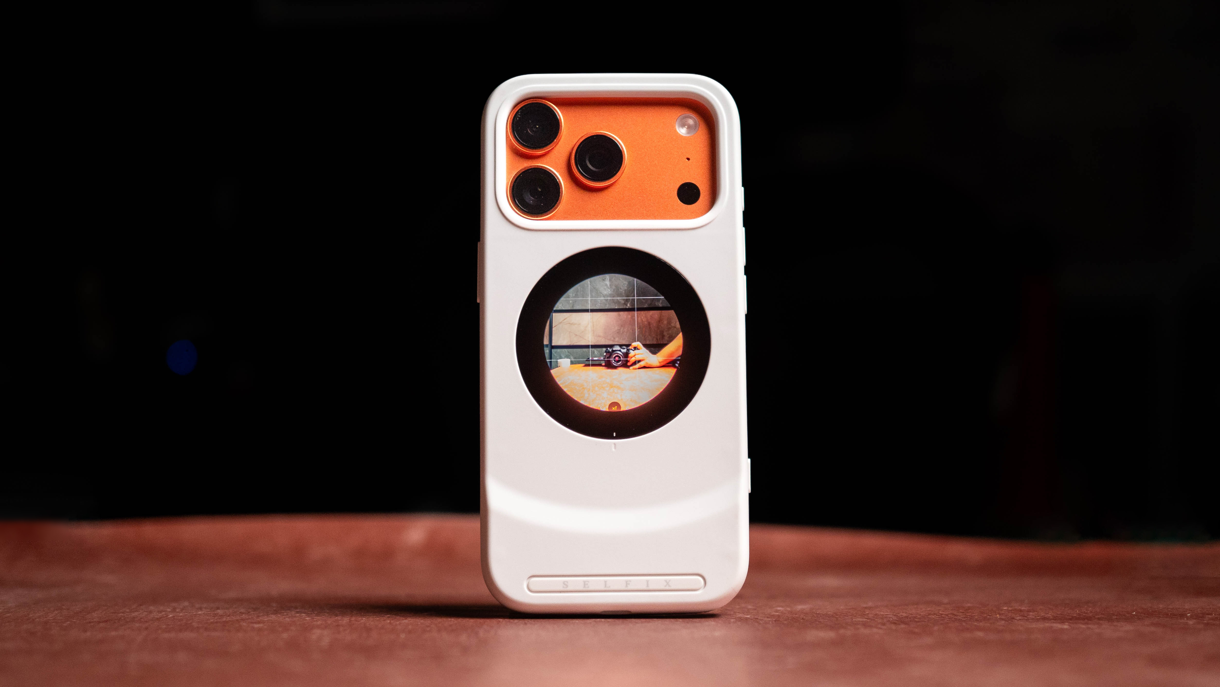 Selfix case used with the iPhone 17 Pro