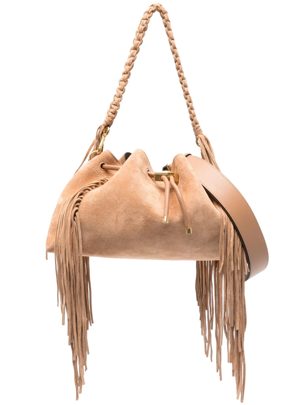 Jimmy Choo Medium Cinch Fringed Shoulder Bag | Os