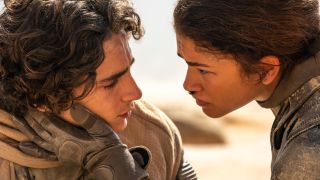 Paul (Timotheé Chalamet) and Chani (Zendaya) in Dune: Part 2