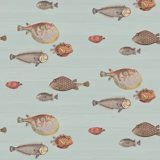 Acquario by Cole & Son - Soft Aqua - Wallpaper - 97/10030