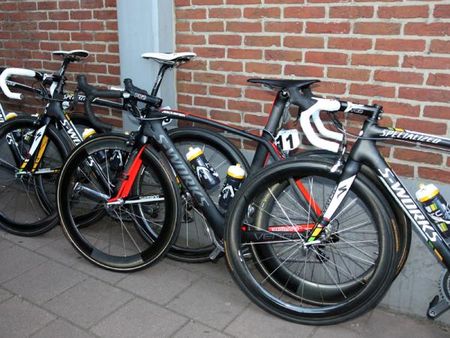 Mark Cavendish was the only rider on HTC-Highroad to use the new Specialized McLaren Venge in Scheldeprijs.