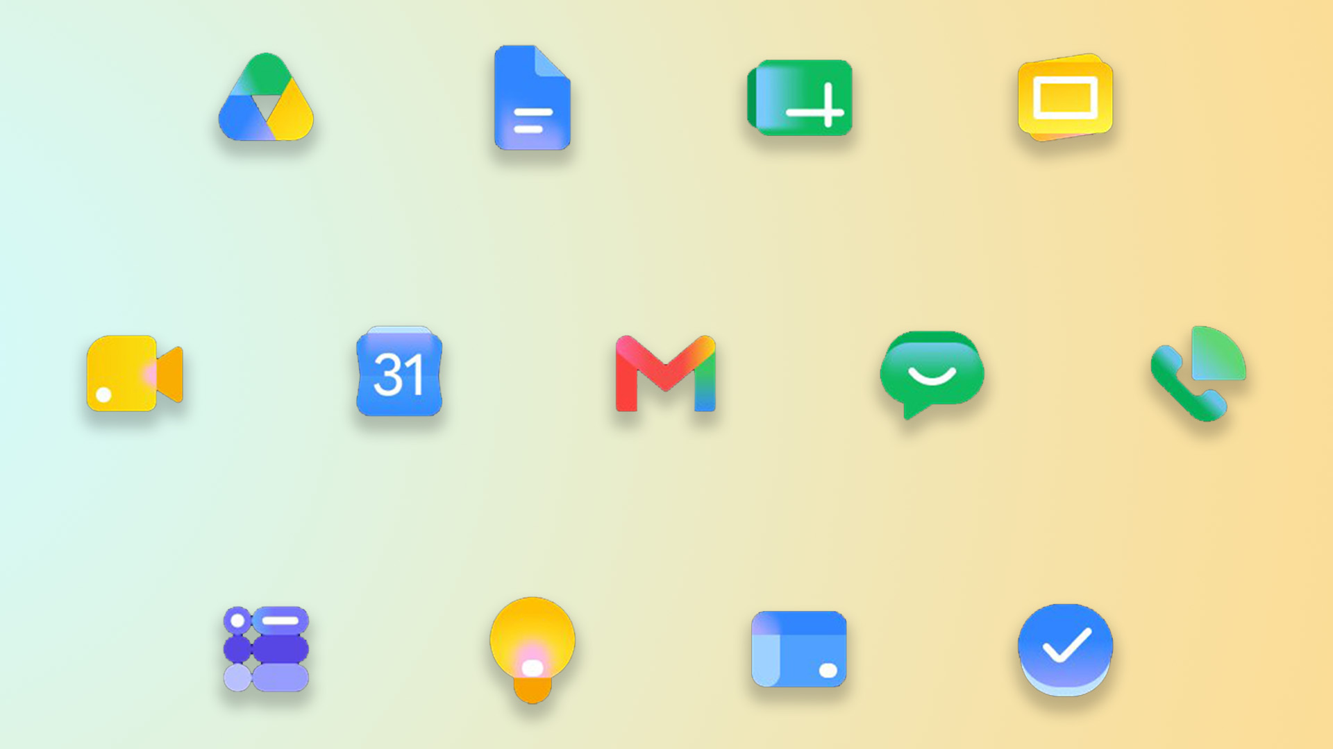 Google Workspace icons 