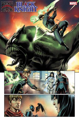 Page from King in Black: Black Knight #1