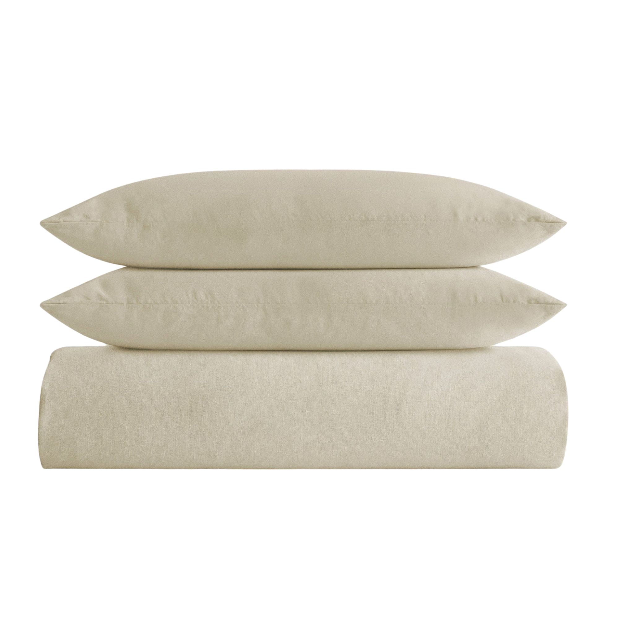 Rise &amp;amp; Fall, Relaxed &amp;amp; Refined Linen Duvet Set in Celery