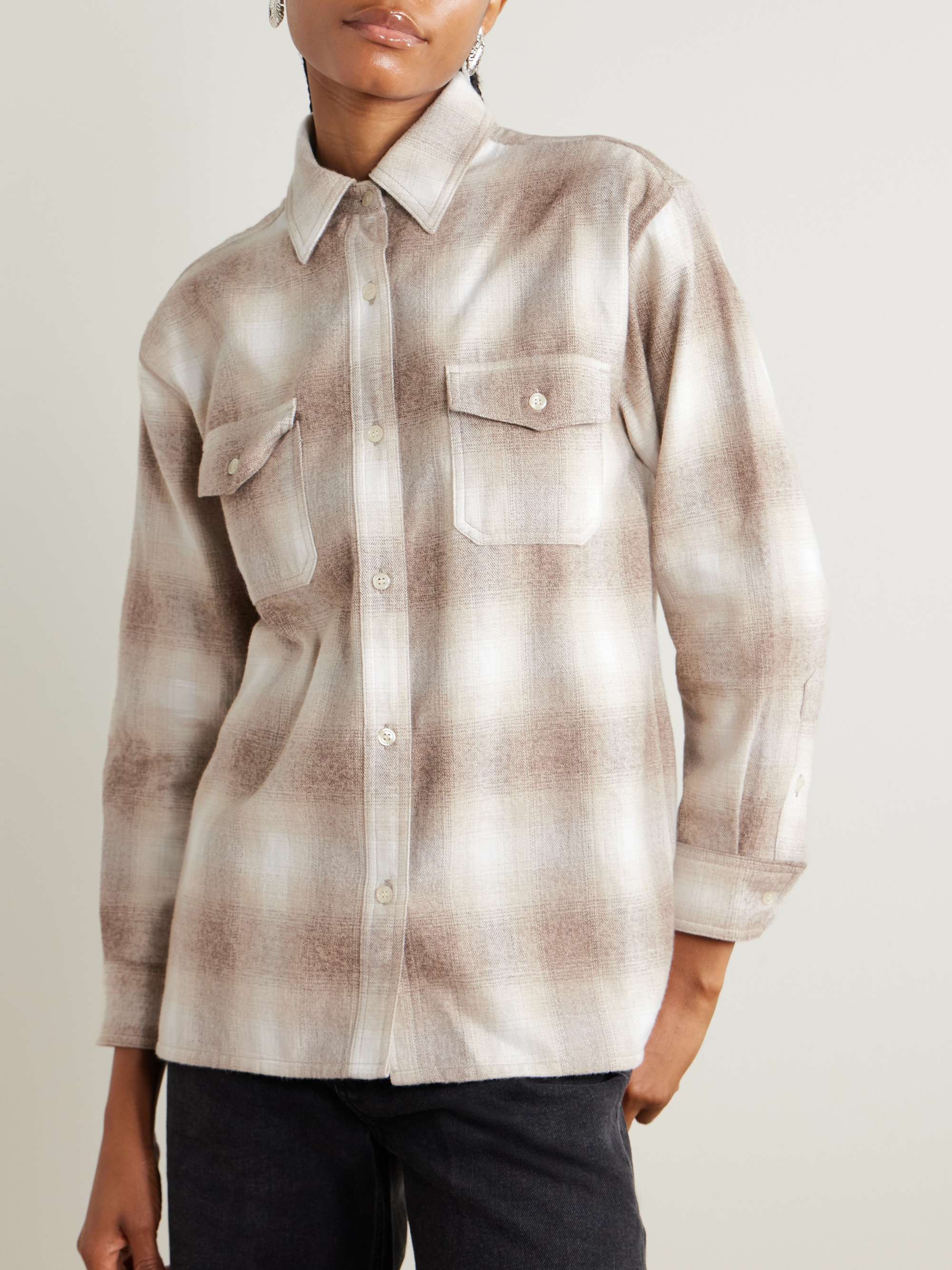 Kota Checked Cotton-Flannel Shirt