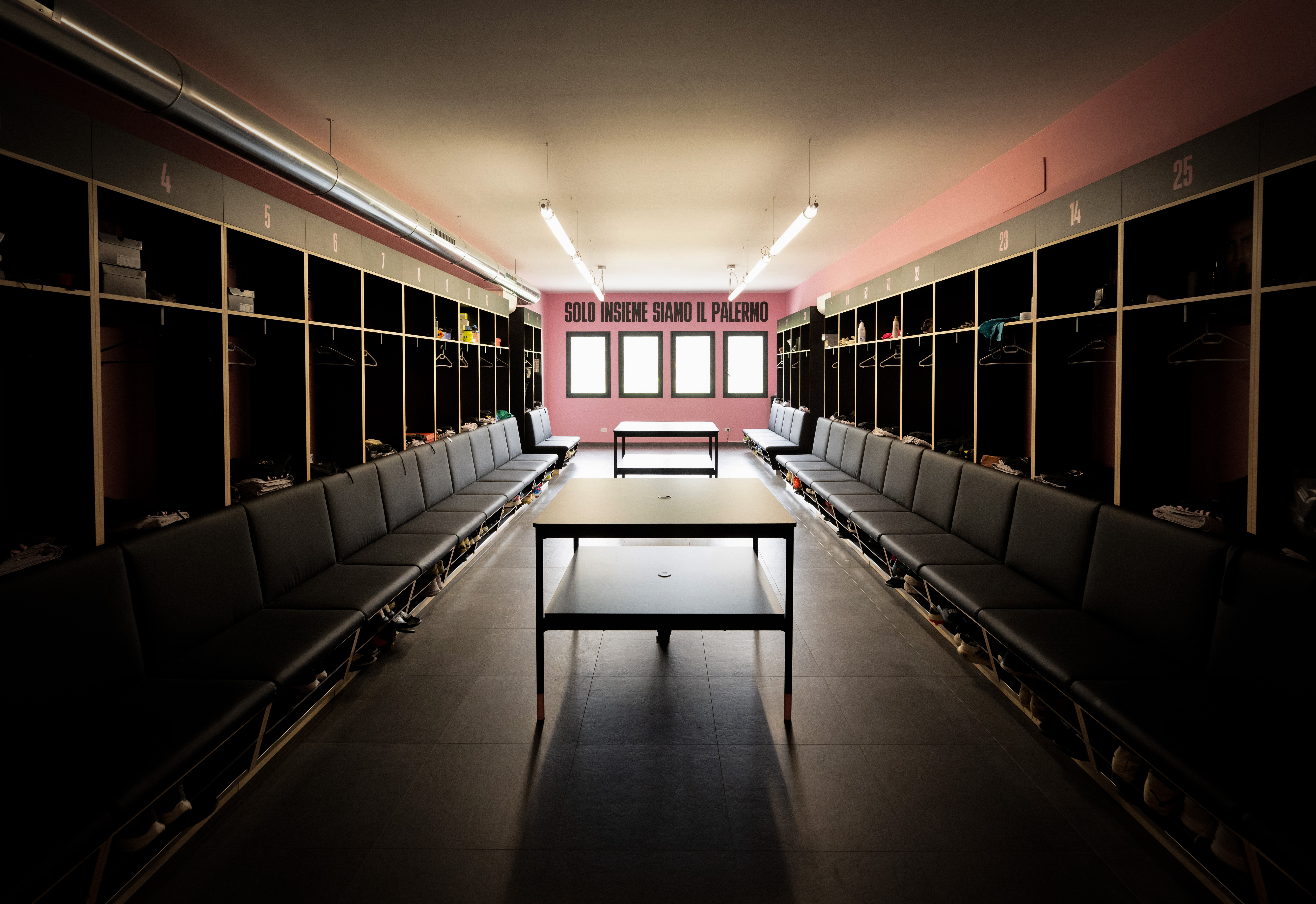 Palermo FC's home dressing room