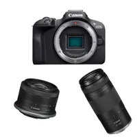 Canon EOS R100 + RF-S 18-45mm f/4.5-6.3 IS STM + RF 75-300mm f/4-5.6 Canon EOS R100 + RF-S 18-45mm f/4.5-6.3 IS STM + RF 75-300mm f/4-5.6