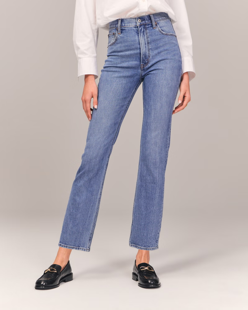 Abercrombie Ultra High Rise Straight Jean