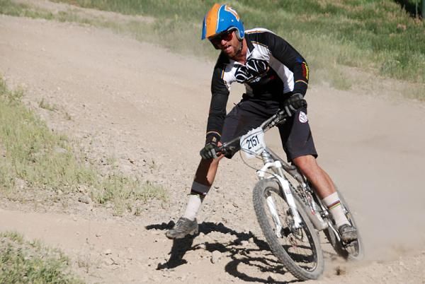 Chad Cheeney racing super D at nationals at Sun Valley, Idaho