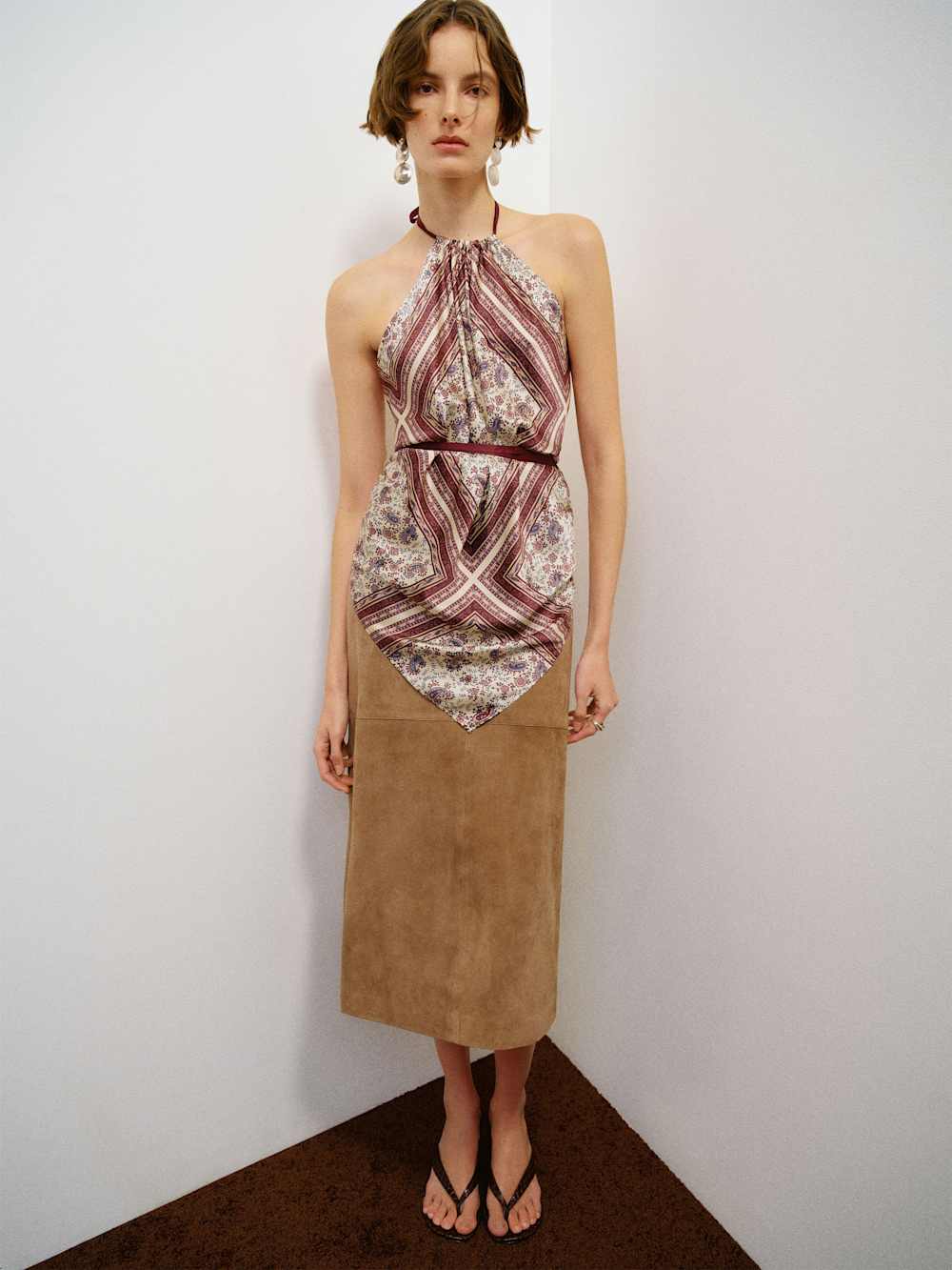 Una Silk Scarf Top