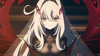 Genshin Impact Nod-Krai Four Shades teaser screenshot of red and black ruler Ronova