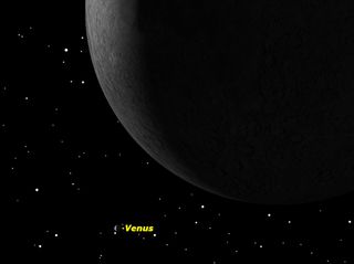 The Moon Close to Venus