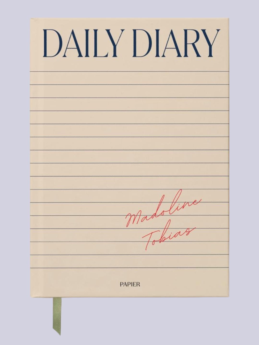 An undated daily diary from Papier