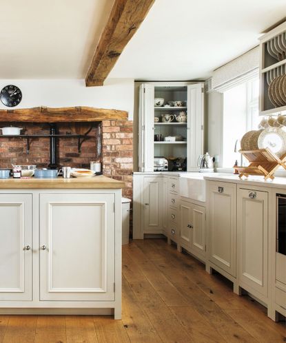 The materials are the star of the show in this 19th-century farmhouse