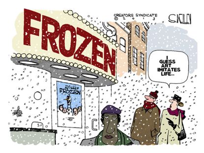 Editorial cartoon weather winter