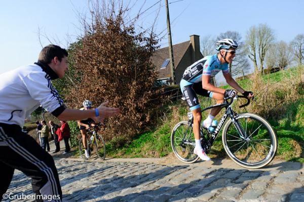 Niki Terpstra (Omega-Pharma QuickStep) during his winning move