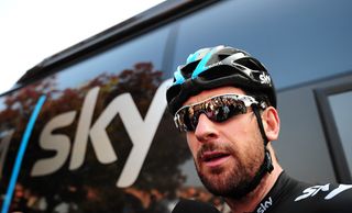 Bradley Wiggins looks on prior to the start of Stage Four of the 2014 Tour of Britain.