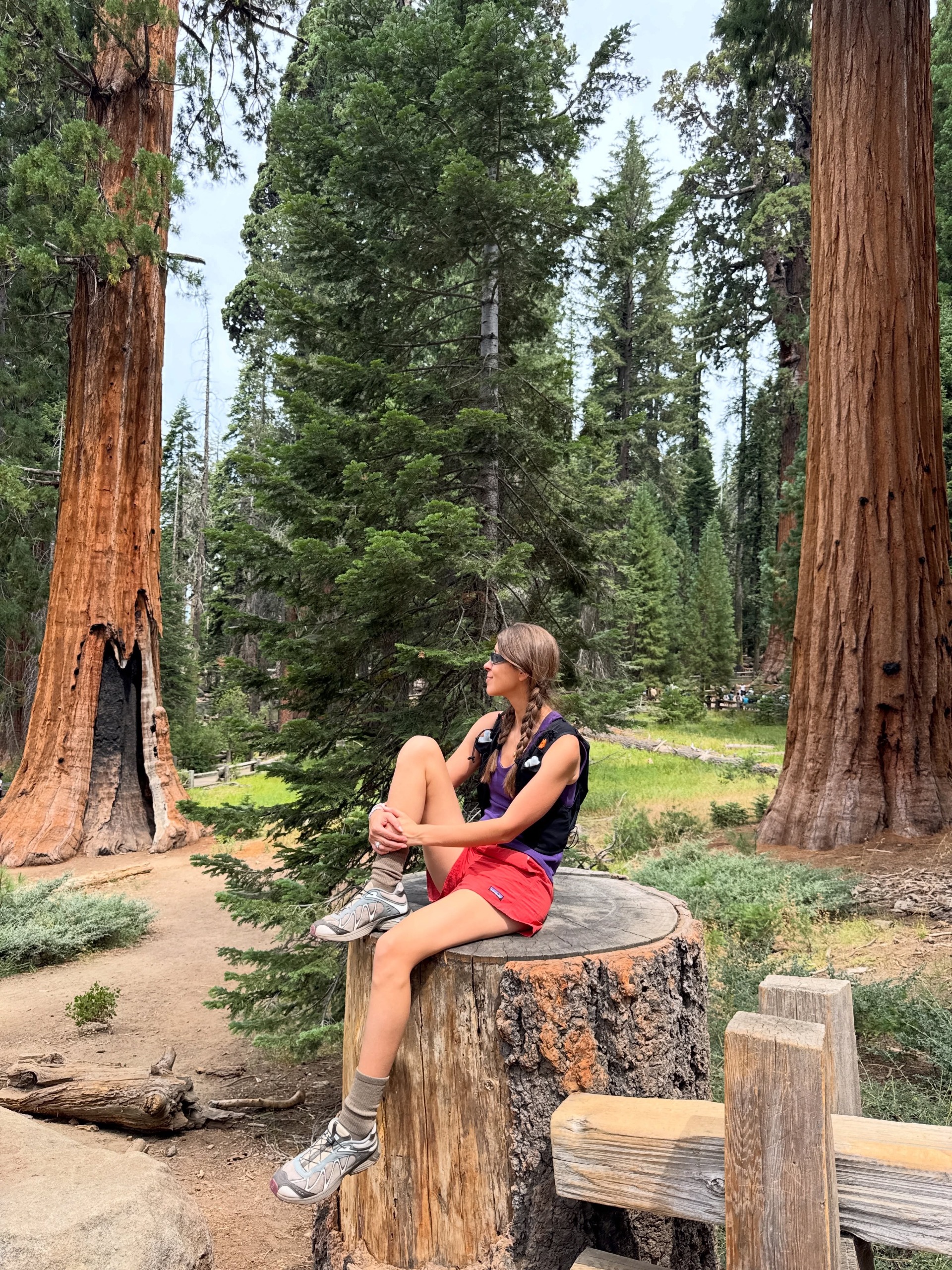 Judith Jones in salomon hiking shoes