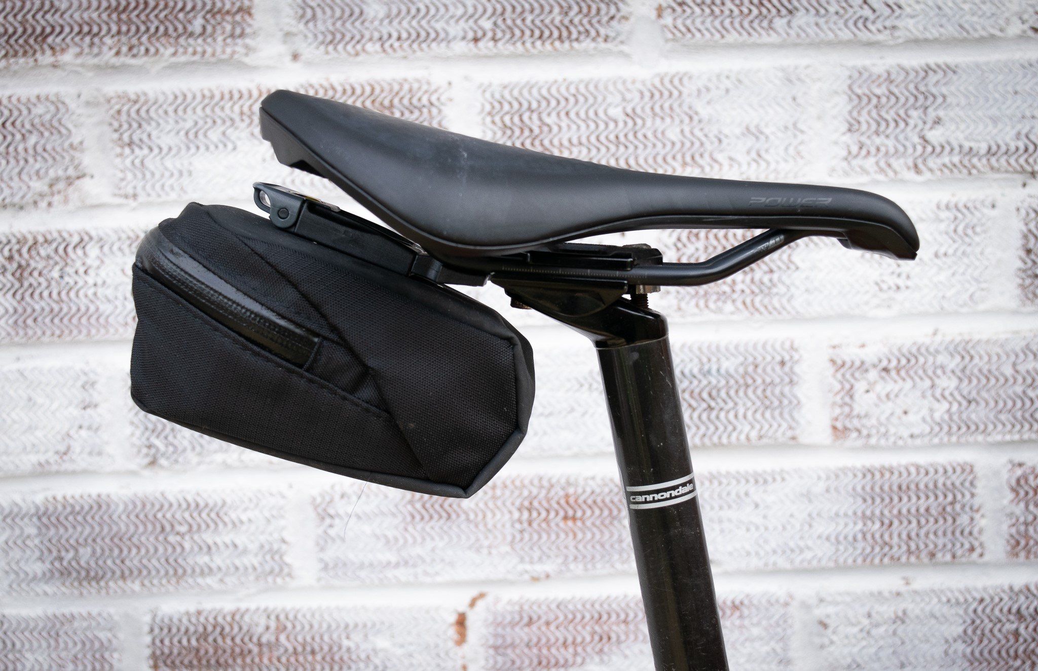 A Bontrager Pro Quick Cleat seat pack 