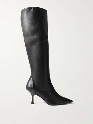 Naomi Stretch-Leather Over-The-Knee Boots