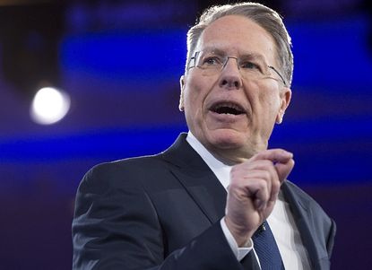 NRA head suggests Clinton is not pro-women's rights. 
