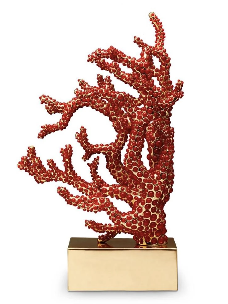 coral shaped book end