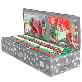 Wrapping paper storage container