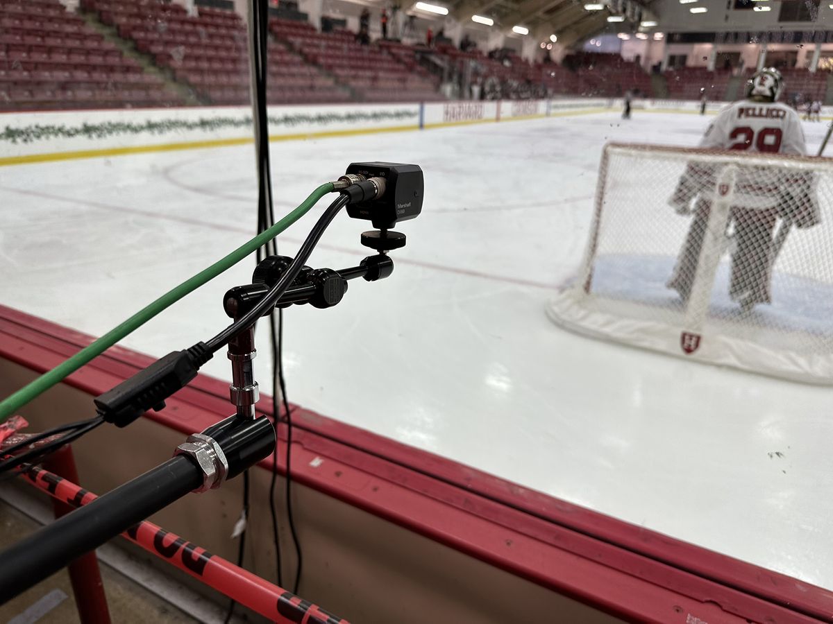 Harvard Hockey Keeps FastPaced Puck Action in Focus with Marshall