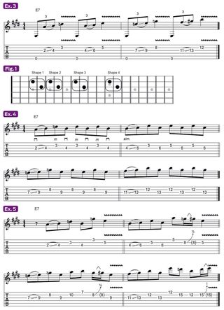 Billy Gibbons lesson examples 3-5