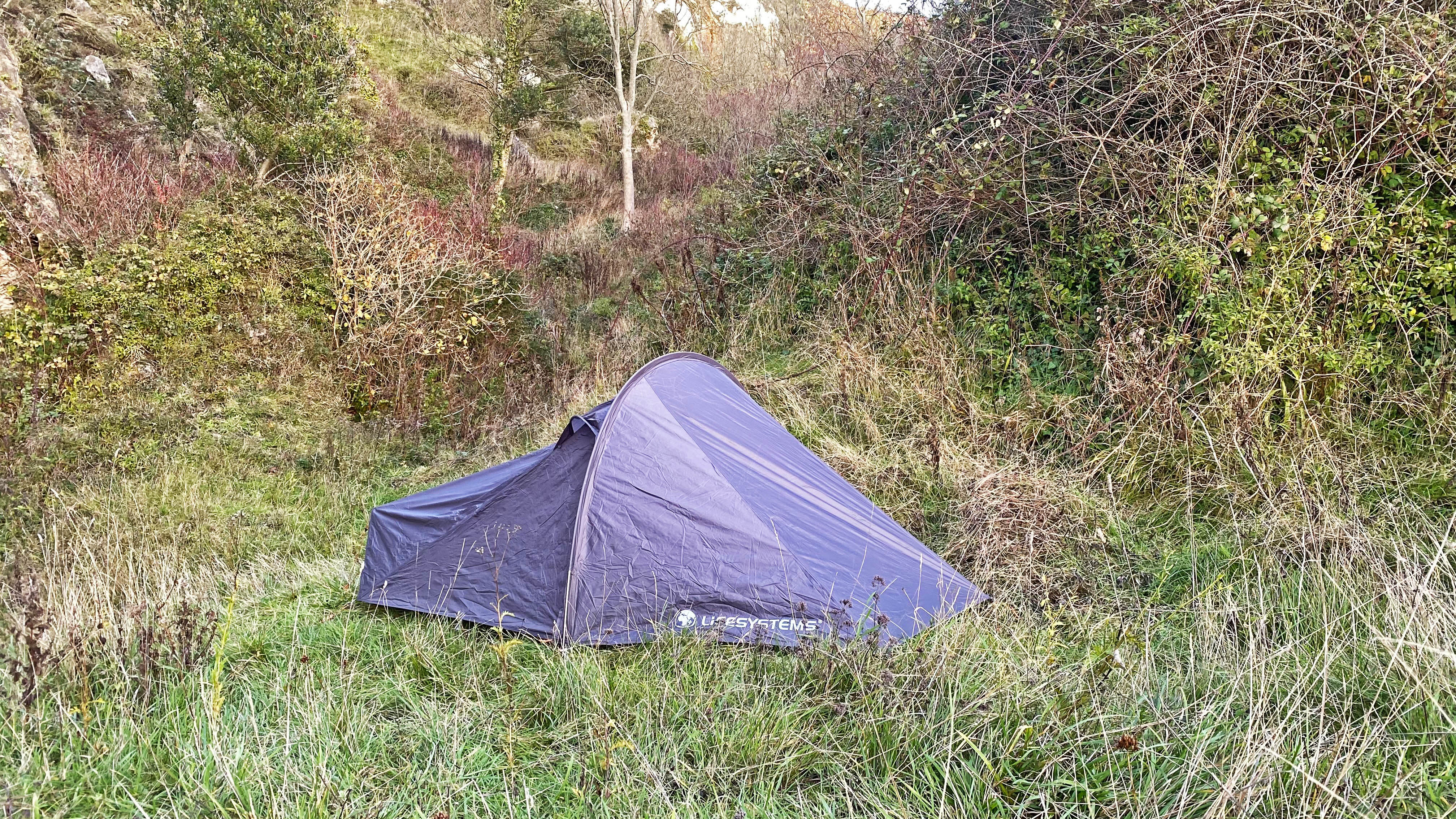 Lifesystems Solo Peak Tent pitched in the wild