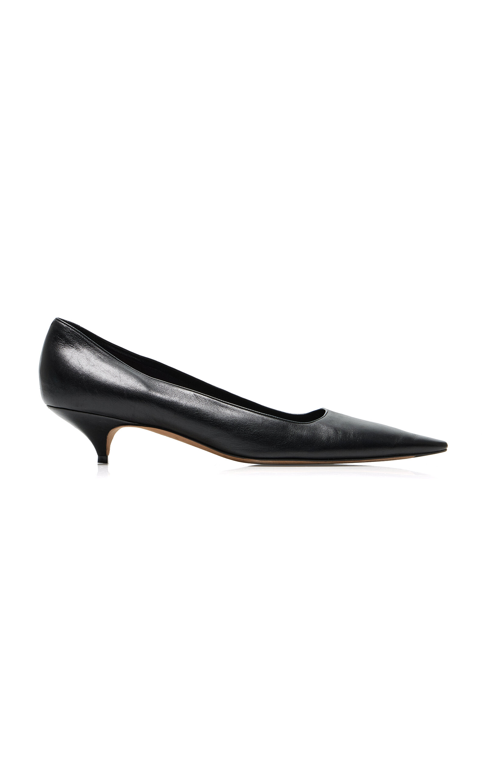 Liisa Kitten Three Leather Pumps