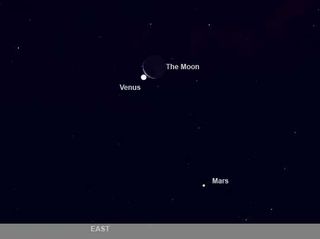 Moon to Hide Venus Wednesday Morning