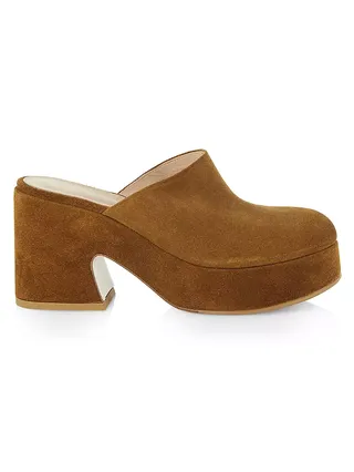 Lyss 55mm Suede Clogs