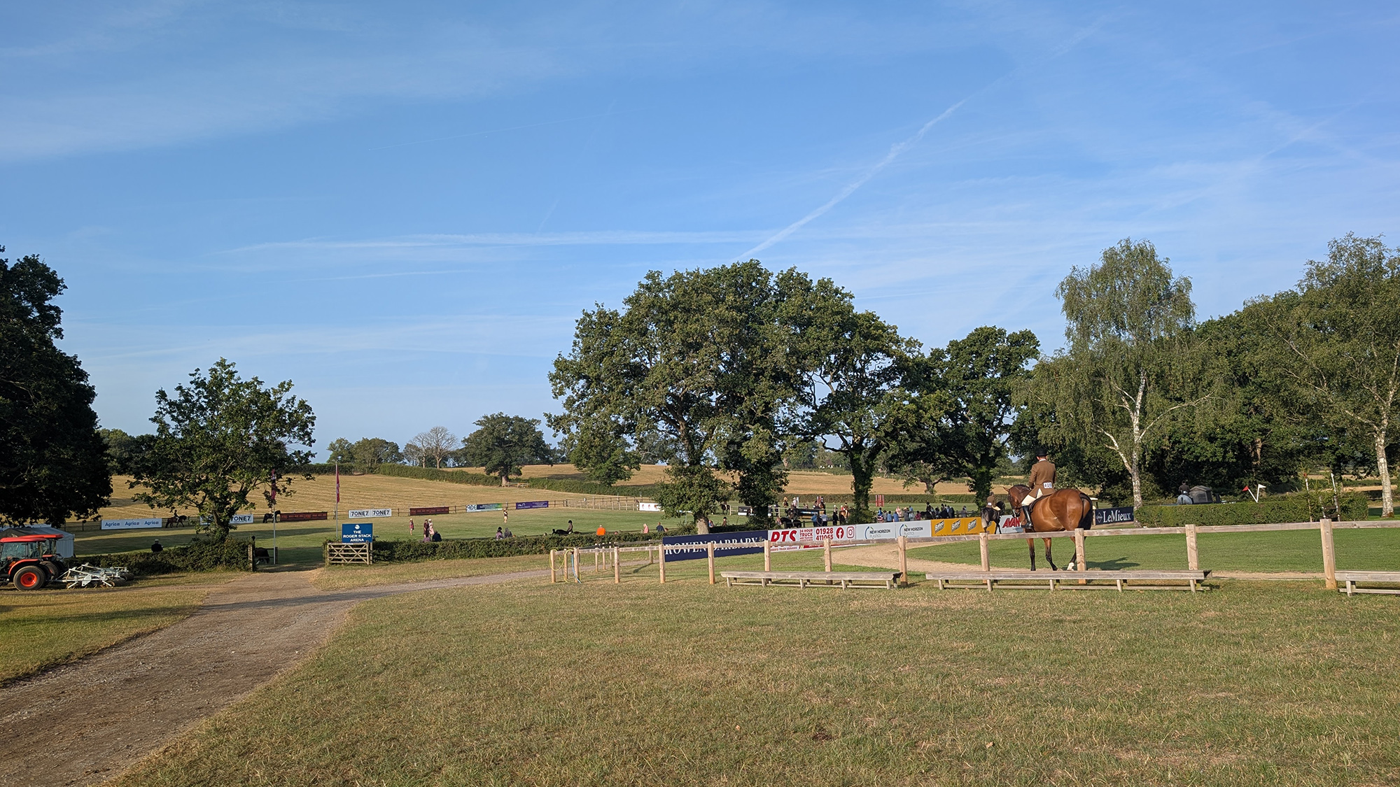 The outside rings at Hickstead during the Royal International Horse Show
