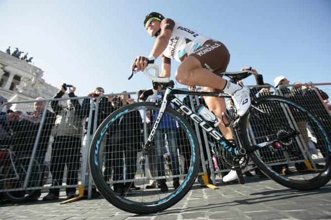 Domenico Pozzovivo (AG2R La Mondiale) heads to the sign on stage at Roma Maxima