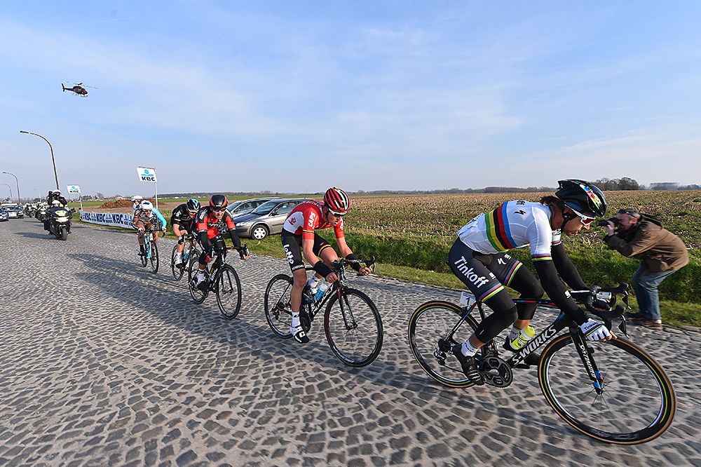 The five-man breakaway succeeded at Omloop Het Nieuwsblad