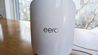 Eero Pro 7 sitting on counter