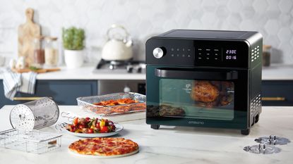 Black air fryer oven from Aldi