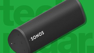 one of the best Bluetooth speakers from Sonos against a green TechRadar background