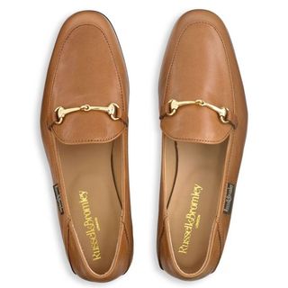 tan snaffle loafers