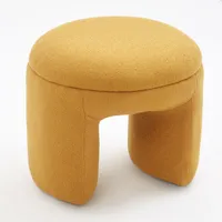 Yellow Boucle Curve Footstool | £69.99 at TK Maxx