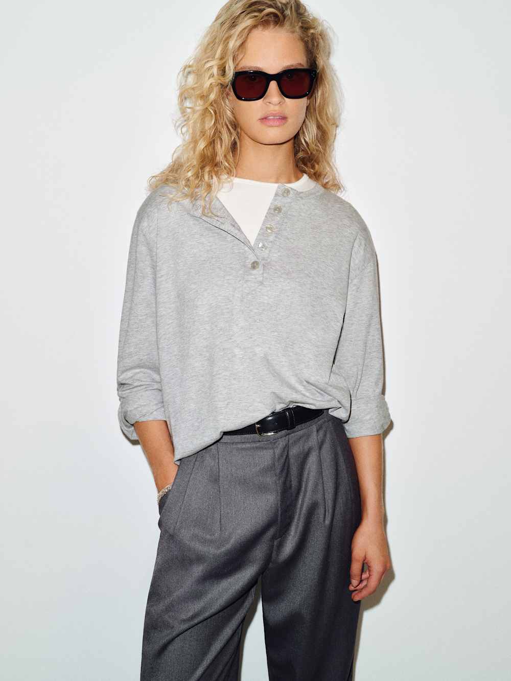 Marcus Oversized Henley Tee
