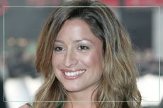 Where is Rebecca Loos now, as illustrated by a picture of Rebecca Loos in London in 2005.