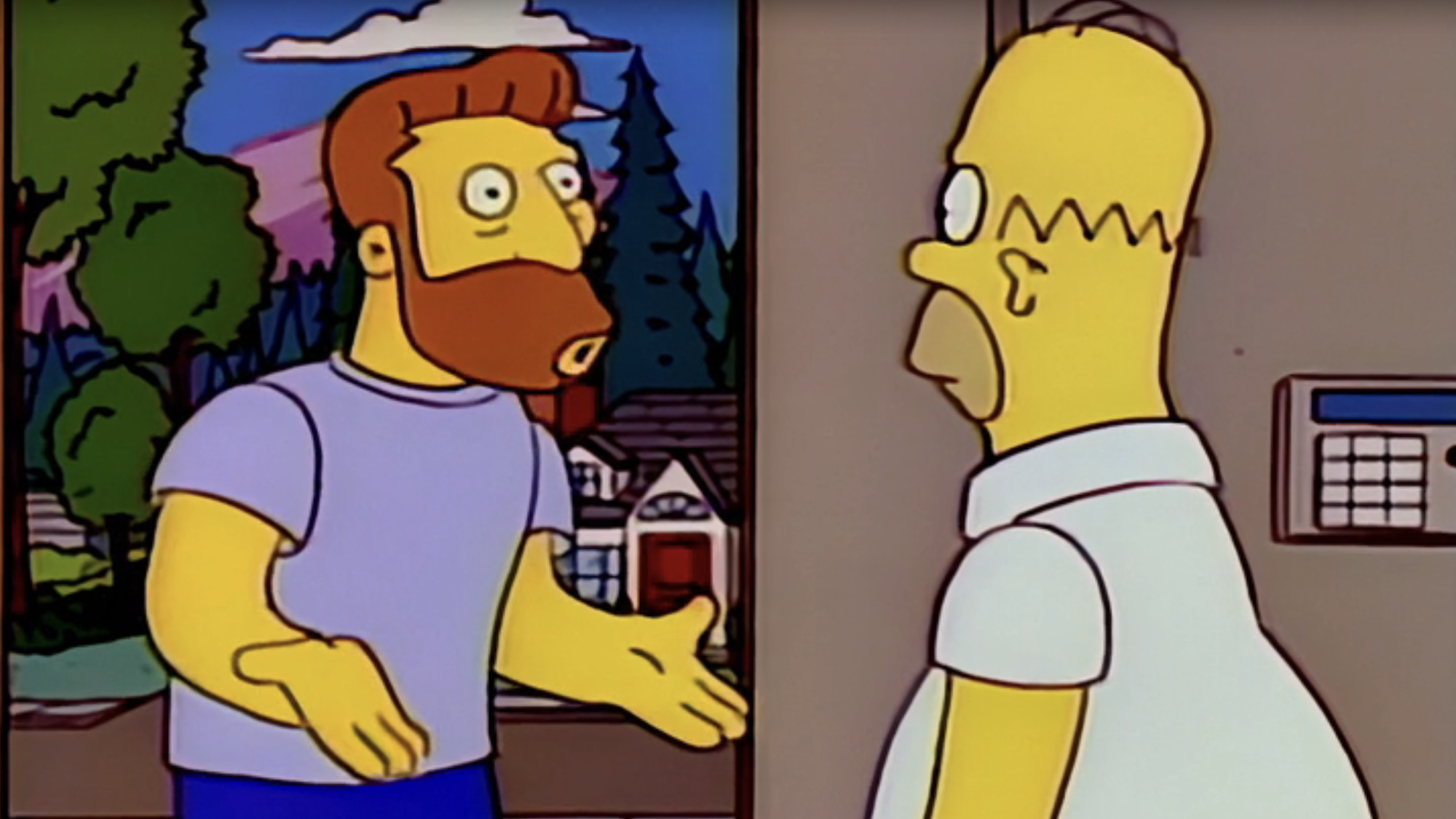 Hank Scorpio asking Homerr if he's ever seen someone if he's seen a guy say goodbye to his shoe on The Simpsons