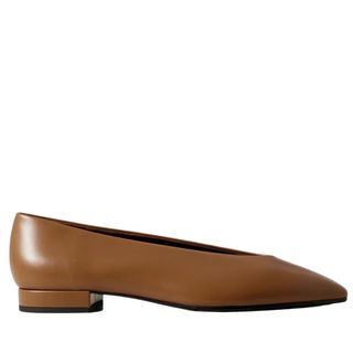 Loro Piana Rebecca leather point-toe flats