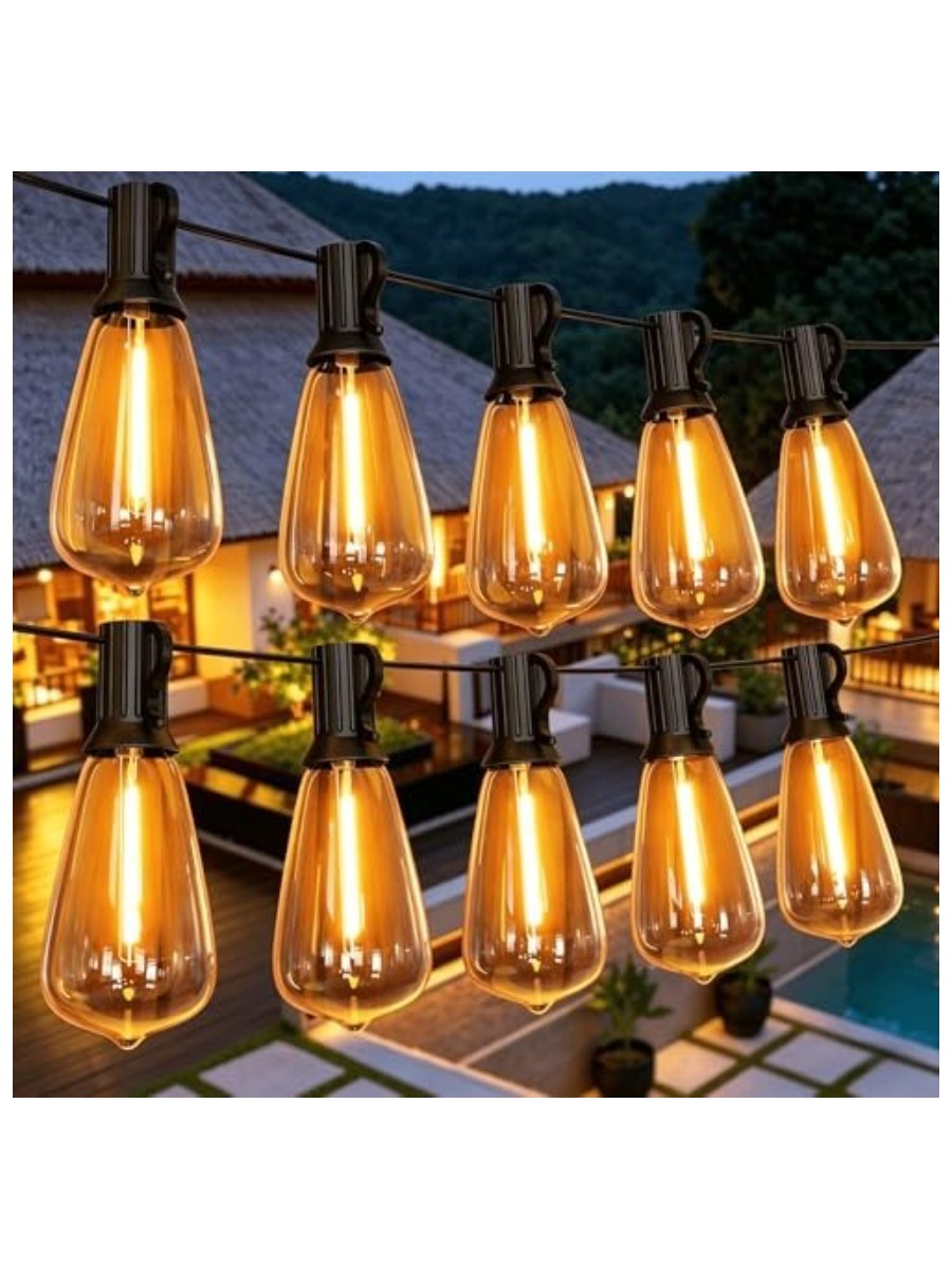GPATIO, Outdoor String Lights, 100ft