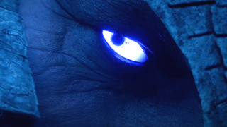 A golem's eye in Pearl Abyss' upcoming Crimson Desert.