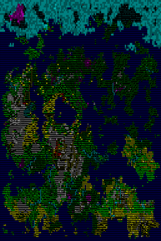 An old Dwarf Fortress map.