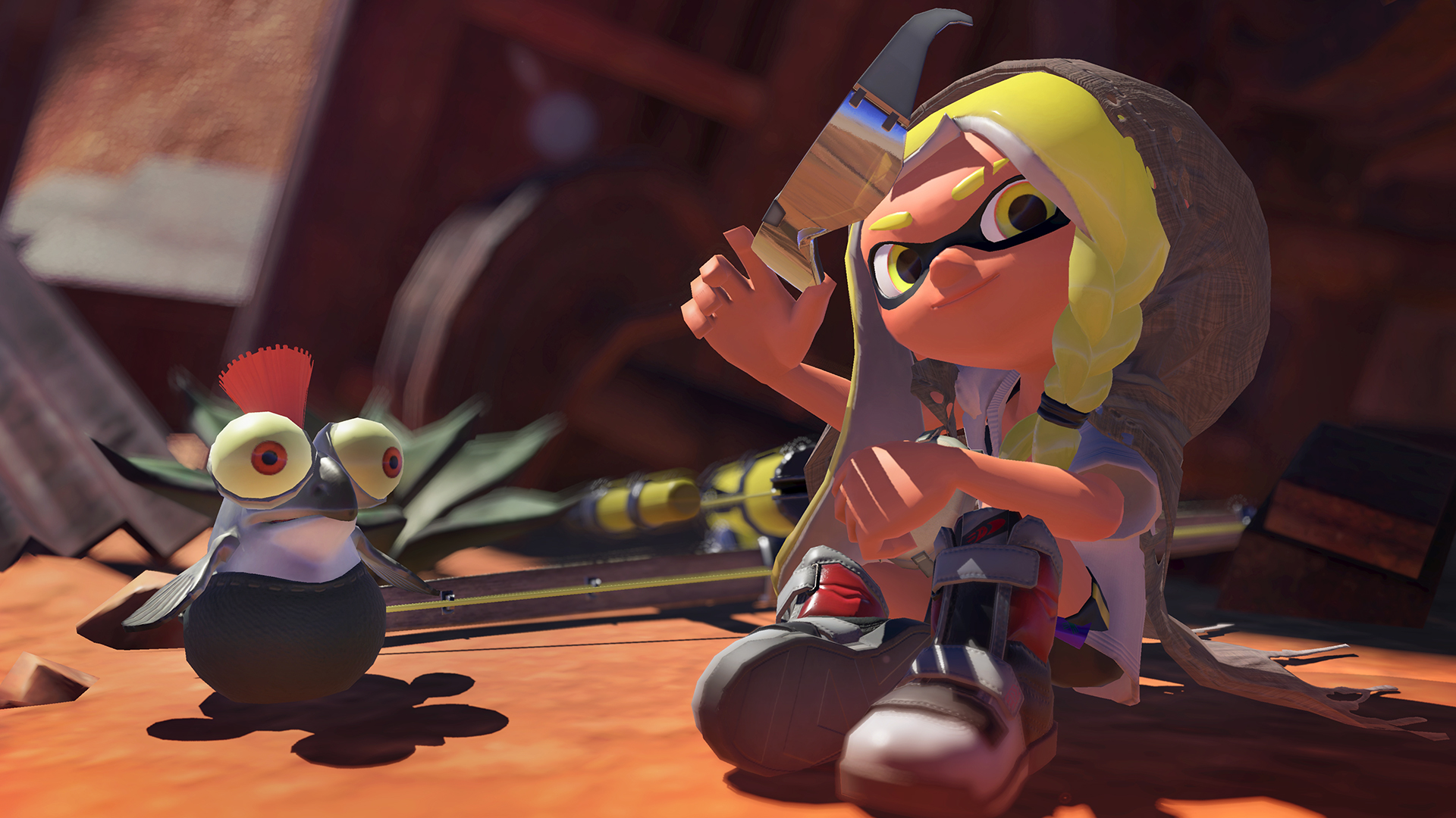 Splatoon 3 screenshot Inkling and Smallfry